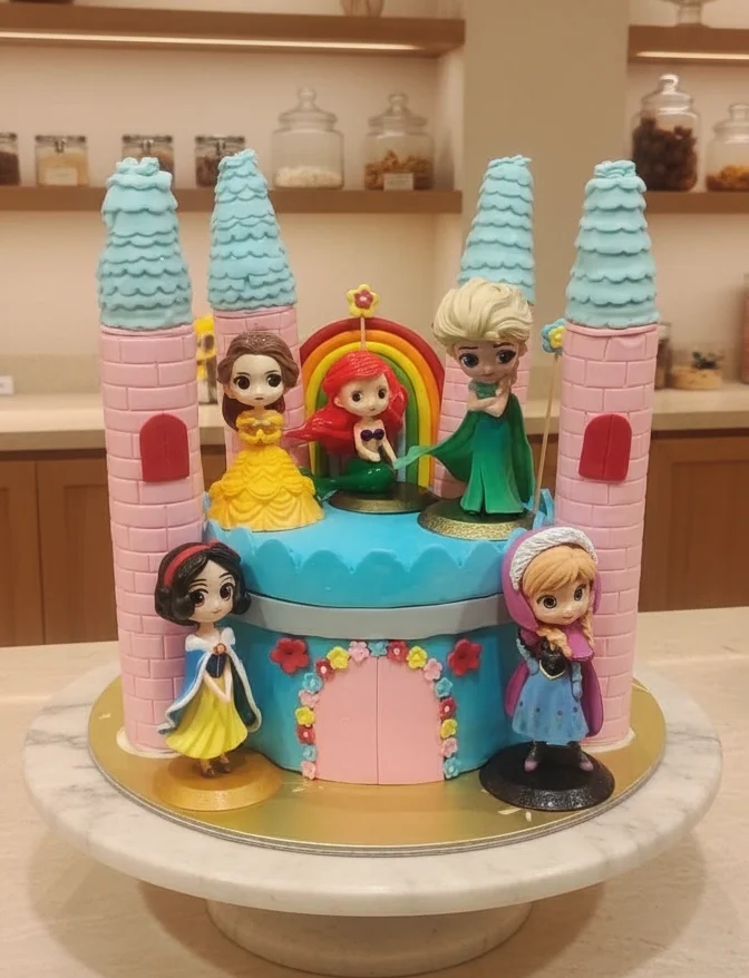 Princess Castle Cake