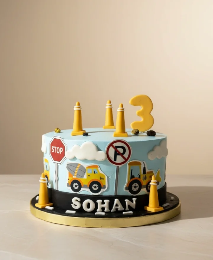 Construction Site Cake