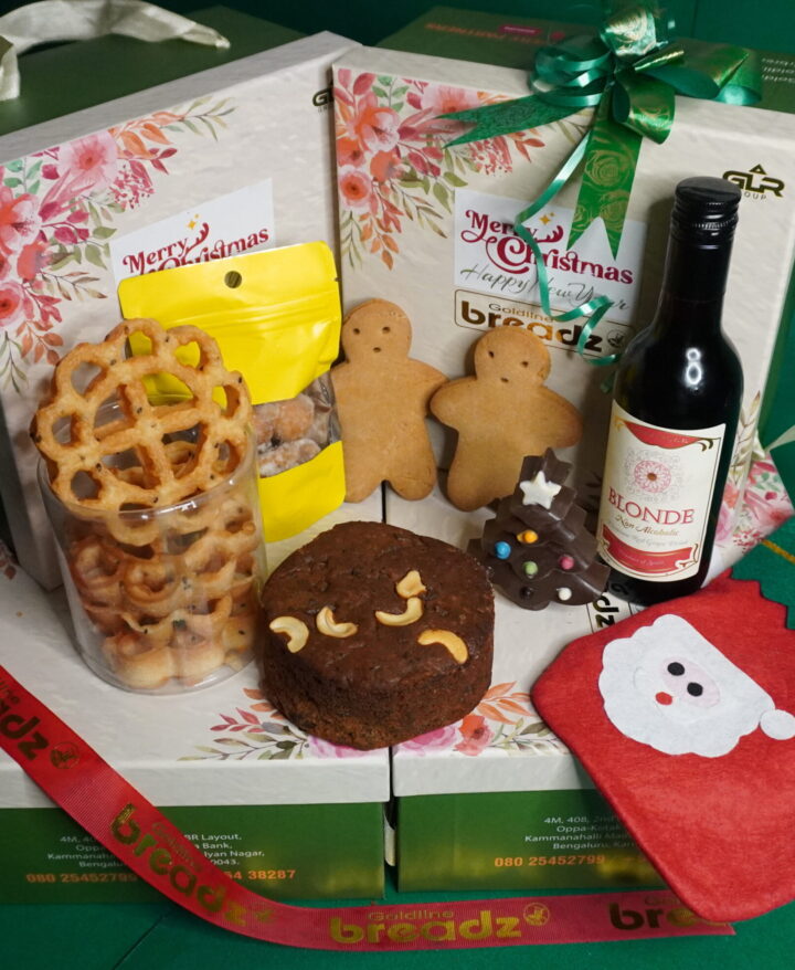 Green & White Box Christmas Hamper