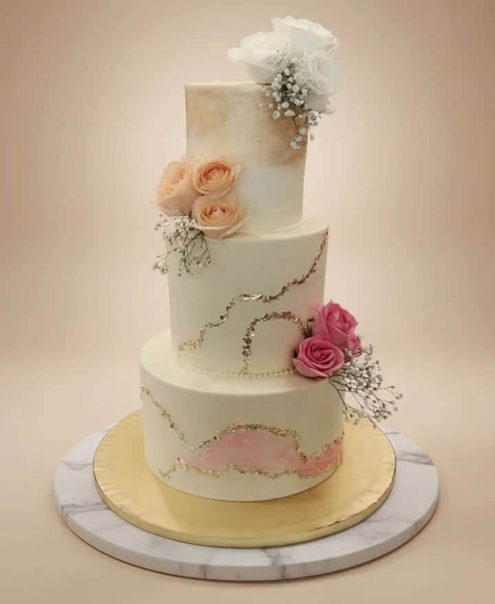 Floral Wedding Cake