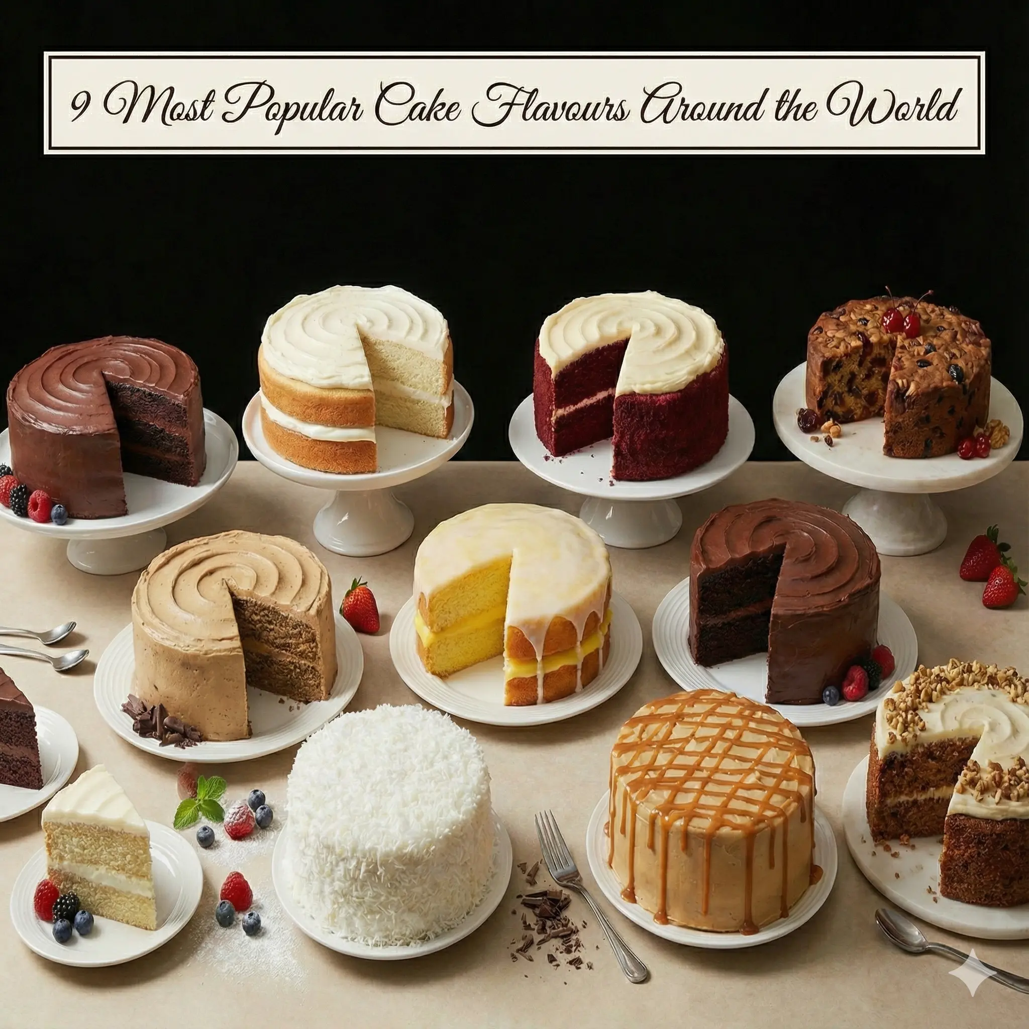 9 Most Popular Cake Flavours Around the World