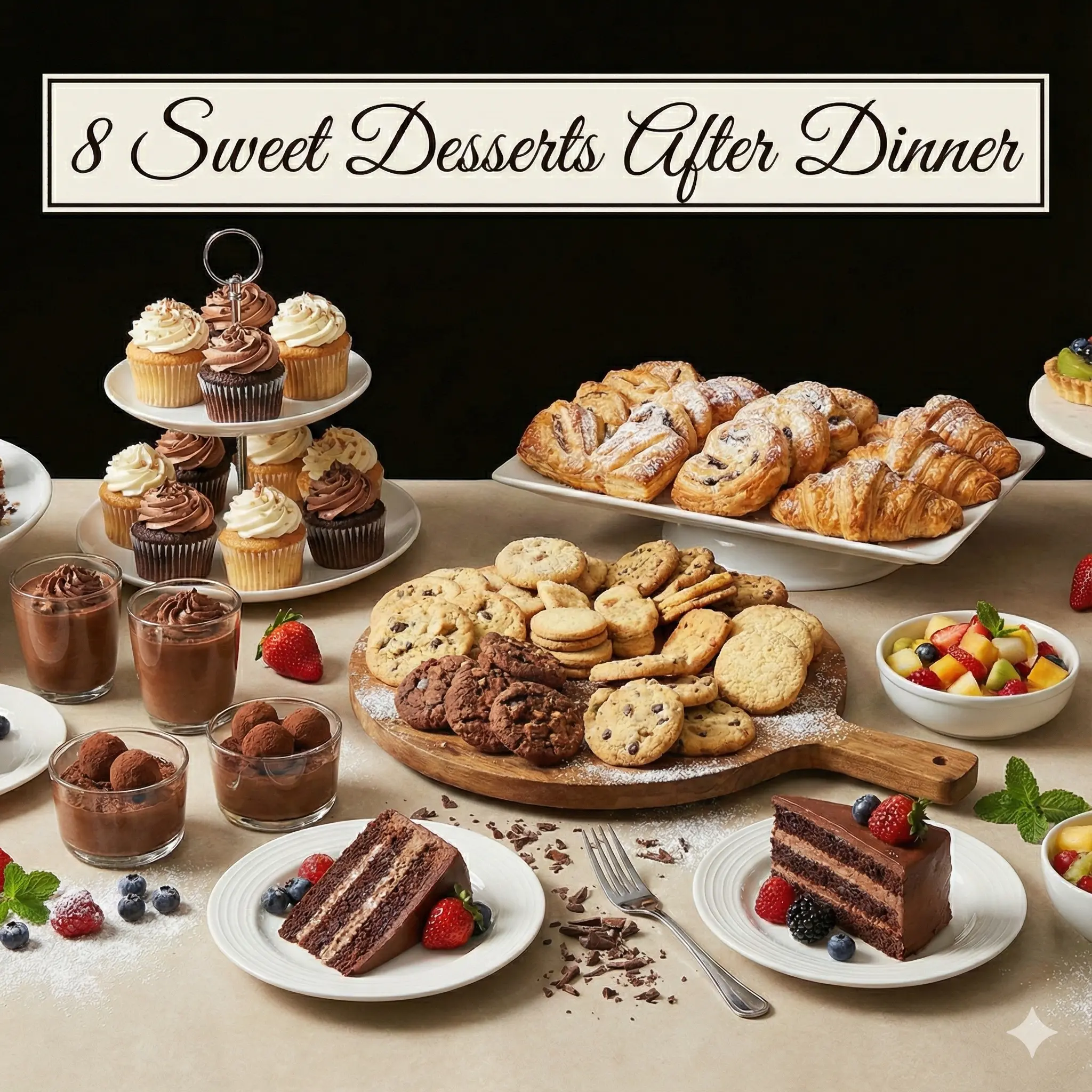 8 Sweet Desserts After Dinner