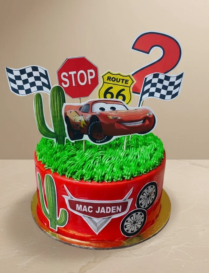 Cars Lightning McQueen Cake