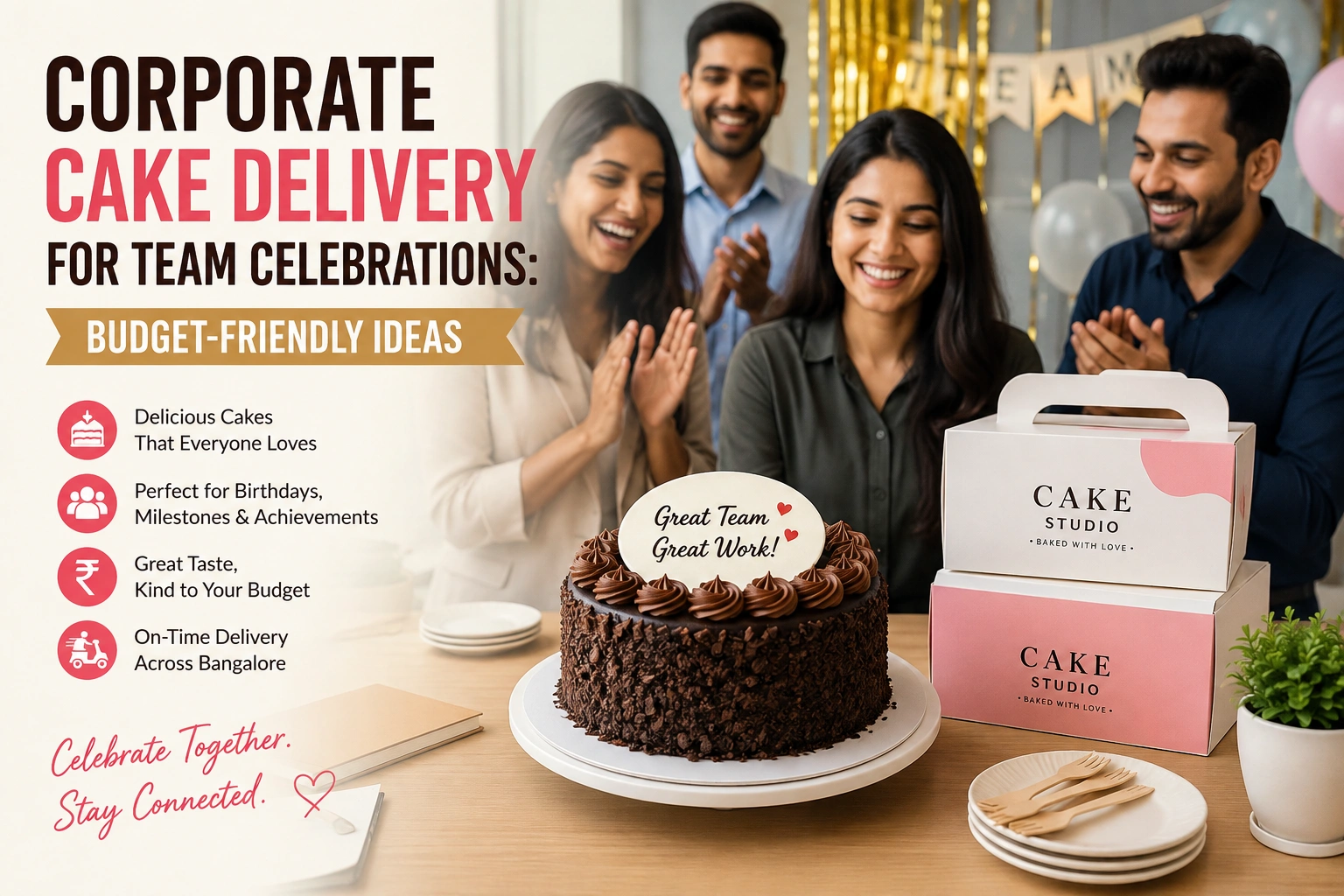Corporate Cake Delivery for Team Celebrations