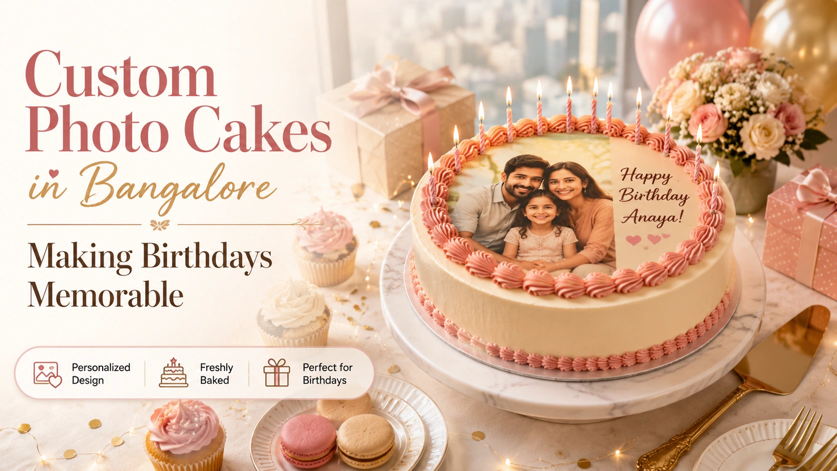 Custom Photo Cakes in Bangalore